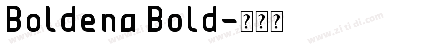 Boldena Bold字体转换
